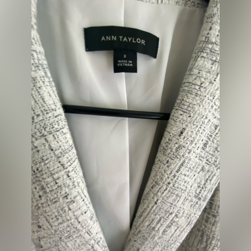 White and Black Blazer